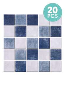 COMMOMY 1/10/20 miếng dán tường 3D PVC tự dính - Hình dán trang trí tường, kích thước 11.8" x 11.8", dễ dán, dễ lắp đặt, dùng để trang trí phòng khách, phòng ngủ, xe RV, tường nhà, v.v. - Hình dán tường - Xem 18