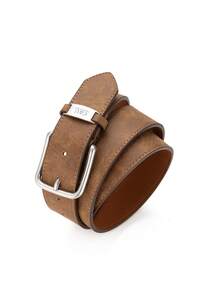 1条经典复古扣PU皮腰带，男女通用休闲简约时尚百搭腰带，适合日常佩戴或作为礼物 - BH1030 - 查看 26