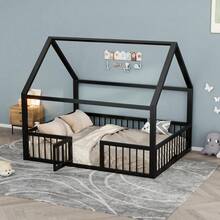 Bed Frames - 黑色 + 金屬 + 140厘米*200厘米 - 查看 5