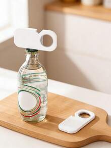 1pc Bottle Opener, Beverage Bottle Opener, Magnetic Bottle Opener For Refrigerators, Made Of Stainless Steel, Non-Slip And Easy To Store. Suitable For Parties, Bars, And Gatherings. A Summer Essential, Perfect For Wedding Season, Graduation Season, And Mother's Day Gifts. - Multicolor - View 3
