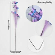 10 bông hoa bướm nhân tạo mới: Thiết kế bướm 3D với cỏ nhân tạo, phù hợp với nhiều không gian khác nhau. Lý tưởng cho trang trí hoa trong nhà, trang trí ngoài trời và sử dụng trong nhà/ngoài trời quanh năm. - Nhiều màu - Xem 11