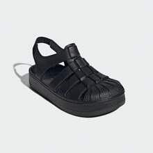 Adidas Dép xăng đan SUPERSTAR dành cho bé trai JS2844 - màu đen - Xem 5