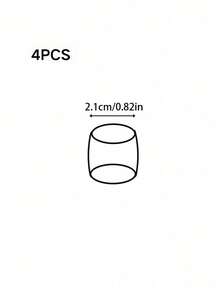 4pcs Simple Transparent Non-Slip Wear-Resistant Chair Sofa Coffee Table Bed Leg Protective Pad Mat - Multicolor - View 8