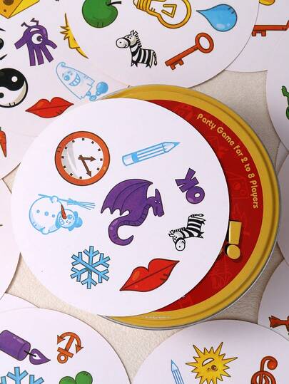 55张耐用纸质趣味配对卡牌游戏 - 理想的节日街机游戏卡牌 - 送给朋友的绝佳礼物