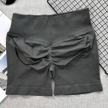 Women's High Waist Seamless Yoga Shorts - Stretchy Butt Lifting, Suitable Running, Fitness And Outdoor Activities |     Fashionable Appearance |     Stretchy Fabric Summer NYML - Màu xám đen - Xem 12