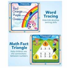 Coogam Back-To-School, School Supplies Wooden Hundred Board, 1-100 Number & Alphabet Tracing Toy For Toddlers, Math Manipulative & Fine Motor Skill Development, Early Educational Gift For Kids Ages 3+ - Multicolor - View 7