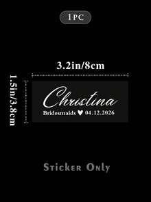 1pc Personalized Champagne Flute, Reusable & Washable Customized Champagne Glass With Bow Decor, Suitable For Bride And Bridesmaids, Wedding Party, Bridal Shower, Bachelor Party, Birthday Party ,Forever Love - Nhiều màu - Xem 12