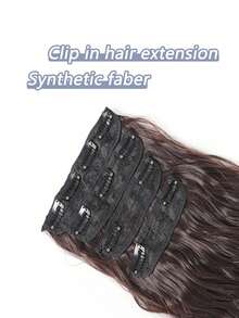 18-32 Inch 4pcs/Set Water Wave Clip-In Hair Extensions, Thick Density Full Head For Women - Multicolor - View 7