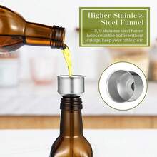 500ml Large Capacity Square Glass Oil Bottle, Suitable For Olive Oil, Soy Sauce, Vinegar And Other Liquid Seasonings; Tidy Kitchen Storage, Portable For Travel, Modern Kitchen Practical Oil Pouring Tool, More Efficient Cooking And Storage. - Multicolor - View 3