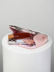 Elegant Shiny Multi-Color Leaf & Floral Patchwork Crossbody Clutch Bag, Vintage Fashion Evening Bag, Handbag, Mini Bucket Bag, Suitable For Party Girls, Brides, College Students, Young Professionals, Randomly Patterned - Gold - View 2