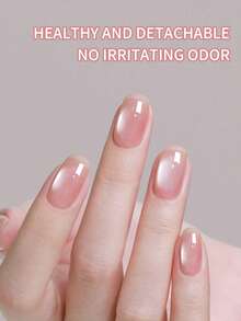 LYTTOA 10毫升新款时尚玻璃珠猫眼指甲油凝胶，透明亮片荔枝泡泡猫眼指甲油凝胶 - 彩色 - 查看 2