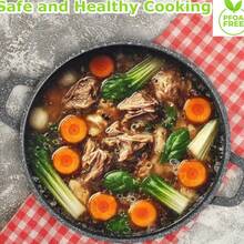 6-Piece Granite Coated Cookware Set, Non-Stick Pots For Induction & Gas Stove, Durable Kitchen Cooking Set With Heat-Resistant Handles 2 Different Sizes Sets. - View 7