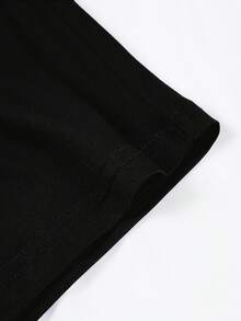 Disney Official Authorization | Women's 2PCS Vest & Shorts Active Set. Featuring A Mickey Mouse Head Silhouette, Combined With 2026 Rainbow Castle, Fireworks And Balloon Elements. The Fabric Is Soft And Breathable, Making It Perfect For Vacations, Outings And Daily Casual Wear. - Black - View 9