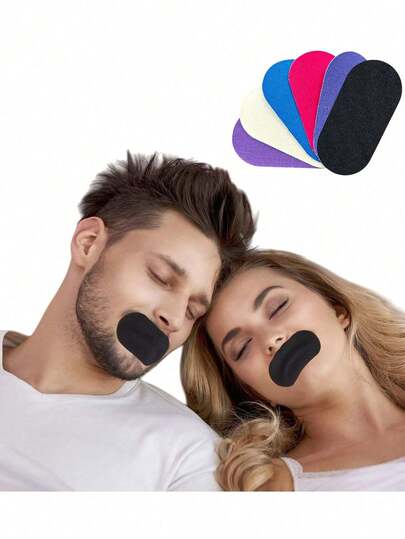 50 piezas Tiras anti ronquidos, parches para dormir con boca cerrada transpirables, material amigable con la piel, diseño hipoalergénico para piel sensible, adhesión suave y cómoda, previene efectivamente la respiración por la boca abierta durante el sueño, reduce el ronquido y la boca seca por la mañana, mejora los hábitos respiratorios y aumenta la calidad del sueño profundo, también ayuda en el moldeado facial y el cuidado de la salud, adecuado para todas las edades