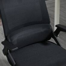Ergonomically Adjustable Office Chair With Headrest And Armrests, Height-Adjustable Computer Chair With Swivel And Rocking Function. - Black - View 2
