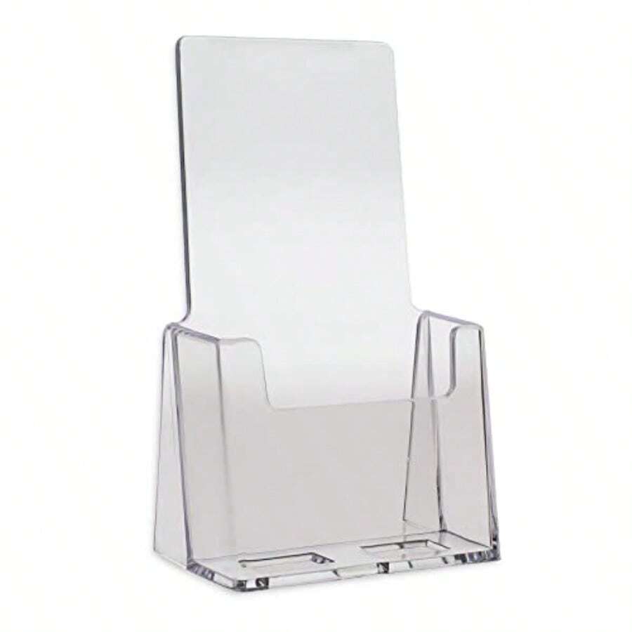 Dazzling Displays Clear Acrylic 4X9 Brochure Holder Countertop Display - Transparente - Ver 1
