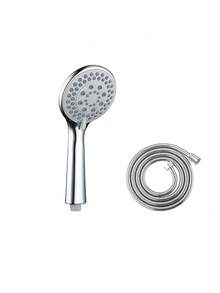 3pcs/Set 5-Setting High Pressure Handheld Shower Head Kit, Multi-Function Bathroom Shower Head Set With ABS Plastic High Flow Rain Shower Head, 59-Inch Hose And Easy Install Wall Mount Bracket, Suitable For Wall Mount Shower, Modern Bathroom, Outdoor Shower And RV, Great For Holiday Gift And Bathroom Renovation - Multicolor - View 18