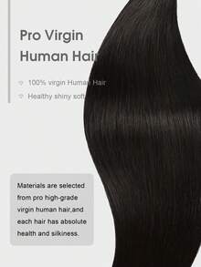 SUYYA Natural Black 10pcs/Pack Invisible Tape In Hair Extensions Seamless Straight Invisible Extensions Human Hair Invisible Edge Tape Ins - S1B - View 6