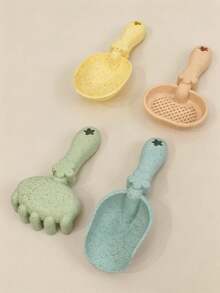 12pcs Beach Toys Set, Including Bucket, Shovel, Rake, Watering Can, Ocean Animal Molds, Summer Beach Water & Sand Play Toys Set, Interactive Parent-Child Playtime, Educational, Gift For Boys, Girls, Party - Multicolor - View 4