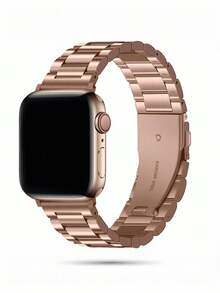 1 pieza Brazalete de acero inoxidable sólido y de moda compatible con Apple Watch de 38mm, 40mm, 41mm, 42mm, 44mm, 45mm, 46mm, 49mm, correa elegante apta para Apple Watch Series Ultra 3/2/1 11 10 9 8 7 SE3 6 5 4 3 2 1, brazalete de reloj inteligente de moda para Apple Watch - 38/40/41/42 mm (S10/11) - Ver 19