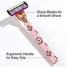 Premium Manual Shaving Razor: Advanced Shaving Razor With Ergonomic Handle, Easy To Clean, Provides Ultra-Smooth Shaving Experience. Replaceable Blades, Ideal Holiday Gift, Essential For Men And Women - Multicolor - View 8