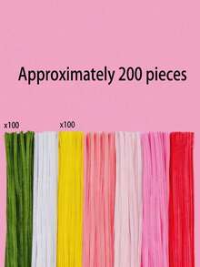 573件/423件清洁管工艺套装。适用于DIY花束制作、手工工艺品和礼品制作，以及生日、婚礼、毕业典礼、母亲节和其他场合。 - 彩色 - 查看 14