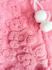 Warm Children's And Youth Teddy Jacket With Hood. - 西瓜粉 - 查看 3