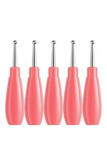 Bolígrafo de puntillismo para arte de uñas - Estilo de bloques de construcción, compacto y portátil, herramienta de puntillismo para arte de uñas con lunares, colocación de rhinestones, pintura de uñas, accesorios de salón profesional y suministros de uñas DIY - Multicolor - Ver 10
