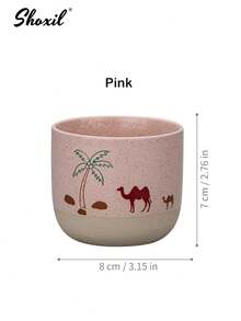 1 chiếc cốc sứ kiểu Trung Đông hình lạc đà và cây cọ, thích hợp dùng cho gia đình, quán cà phê, lễ Eid Al-Adha, tiệc tùng. - Tách - Xem 13