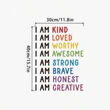 1 Set Of Inspiring Quotes Wall Stickers, Friendly And Motivational Self-Adhesive Wall Decals, Suitable For Bedroom, Entrance, Living Room, Porch And Other Home Decor, Removable Wall Stickers, Wall Decor Stickers, Suitable For Home Decor, Spring Decorations, Refresh Your Home, Rama Decorative Stickers, Gifts, Birthday, Graduation, Back To School, Room Decor, School Supplies - Letter - View 10
