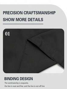 专业沙龙级黑色理发披肩，带颈部除尘刷，防静电耐用男士理发配件 - 彩色 - 查看 11