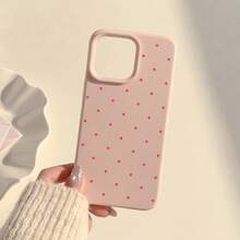Fashionable Liquid Large Hole Pink TPU Shockproof Protective Case Compatible With Apple , Suitable As Birthday And Christmas Gift For Couples, Girlfriends, Daughters And Teenage Girls - Pink - View 5