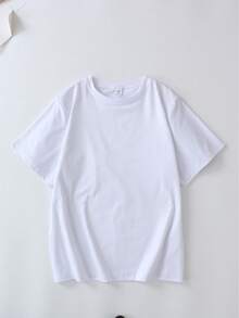 Áo thun nữ cỡ lớn tay ngắn cổ tròn in chữ và họa tiết vỏ sò, thích hợp cho dịp năm mới, lễ hội, mặc hàng ngày, hoạt động ngoài trời, đi biển, dự tiệc, đi học, lễ hội âm nhạc, kỳ nghỉ, đi làm. - trắng - Xem 2