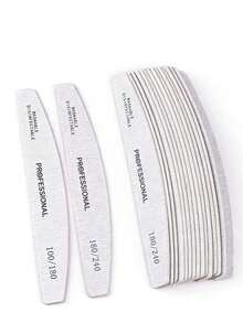 Bộ 3/5/10/20/50 dũa móng tay, độ nhám 100/180, họa tiết vằn ngựa, hai mặt, có thể giặt sạch, thích hợp để loại bỏ móng acrylic và nối móng, bộ dụng cụ chăm sóc móng, sử dụng tại salon và nhà. - Nhiều màu - Xem 5