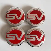 4 nắp chụp tâm bánh xe ô tô 62mm có logo SV, huy hiệu tâm bánh xe phù hợp cho Land Rover Range Rover Evoque Discovery, phụ tùng ô tô - A - Xem 10