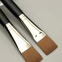 1 cọ tán kem nền vuông dẹt, 1/2 cọ che khuyết điểm lông mềm, cọ tán kem BB, cọ trang điểm mặt nạ, cọ nền, cọ che khuyết điểm, cọ má hồng, cọ tạo khối, cọ má hồng, cọ tạo hình, cọ phấn phủ, cọ nền, cọ má hồng - màu đen - Xem 5