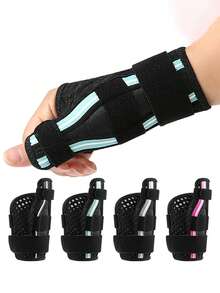 Penyangga Pergelangan Tangan Ergonomis dengan Penopang Jempol - Penyangga Pergelangan Tangan untuk Sindrom Terowongan Karpal, dengan Penopang Jempol yang Dapat Diatur, Cocok untuk Tangan Kiri atau Kanan - Desain Melingkar 270°, Sistem Tiga Tali Memastikan Kesesuaian yang Sempurna - sarung tangan olahraga - View 3