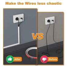 1pc 5/3/2/1m Self-Adhesive Floor Cord Cover Cable Sleeve, Anti-Extrusion Wear-Resistant Wiring Duct, Durable Wire Organizer Cable Protector For Home Office Floor Wire Management - A - View 4