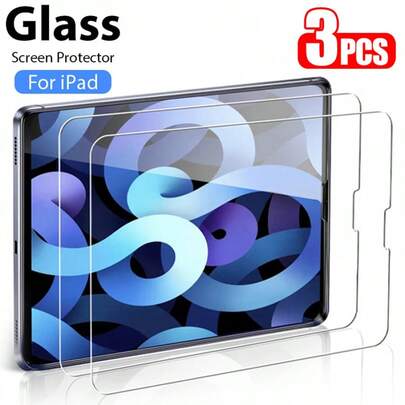 Bộ 3 miếng dán màn hình cường lực, tương thích với iPad (mẫu 2025) / thế hệ thứ 11 / (thế hệ thứ 11), hỗ trợ Face ID và Apple Pencil, chống trầy xước, độ phân giải cao, chống bám vân tay, dễ dàng lắp đặt.