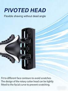 6-Layer Premium Men's Razor, Ergonomic Non-Slip Handle, Durable Stainless Steel Blades, Smooth Shave, Close Shave, 6/12/24/36 Replacement Blade Packs, Non-Irritating, Precise Shaving, Essential Beard Trimmer, Convenient Cleaning - 2 Handles + 36 Blades - View 8
