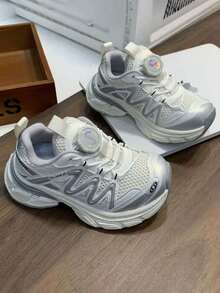 2025年秋季新款儿童运动鞋，男女通用网面透气防滑耐穿休闲运动鞋 - 紫色 - 查看 5