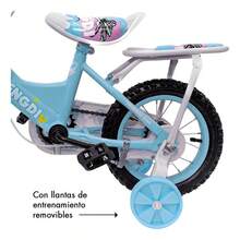 Bicicleta Infantil De12141618 pulgadas Con Ruedas De Apoyo Producto de calidad Diseño moderno Uso diario Perfecto para regalo Duradero Fácil de usar Ideal para ocasiones especiales - Azul - Ver 6