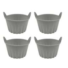 2/4个装空气炸锅烘焙杯，硅胶烘焙模具，玛芬蛋糕/纸杯蛋糕/挞模，厨房配件，烘焙工具，DIY用品，可重复使用 - 彩色 - 查看 8