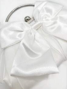 Túi xách cầm tay sang trọng kiểu nữ thừa kế, túi dự tiệc thanh lịch, túi xách cho phù dâu. - trắng - Xem 2