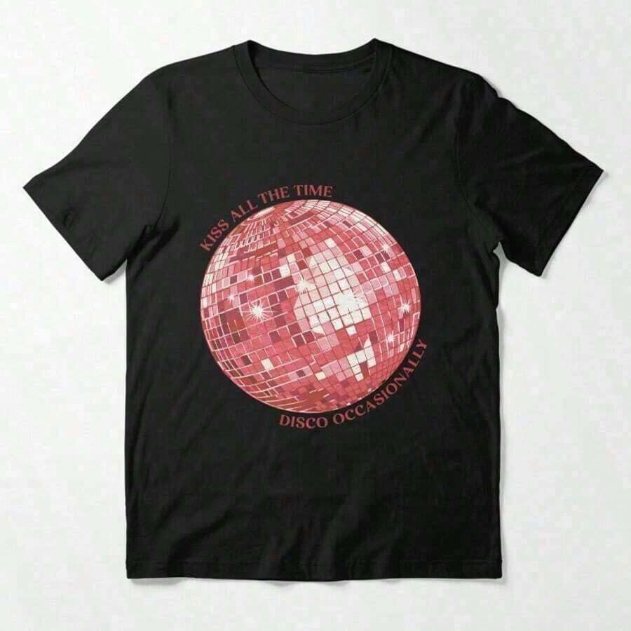 Kiss All The Time Disco Occasionally - Essential T-Shirt - Black - View 1