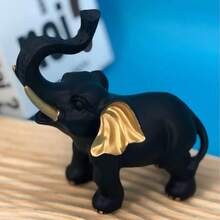Light Luxury Plastic Elephant Figurine Creative Home Decor For Living Room TV Cabinet Wine Cabinet Housewarming Gift Auspicious Wealth Attracting - Elephant - View 3