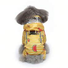 Popular Pet Raincoat, Cross-Border Four-Legged Raincoat For Small Dogs, Reflective Dog Raincoat With Chest And Back Protection, Waist-Cinching And Tail-Covering, Duck-Style - YY40 Duck - View 4