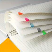 Kunststoff Mini Clips, bunte Notizbuch Etiketten Papier Organizer, Lesezeichen Dekoration, Büroklammern, Schul-Zubehör - Verschiedenfarbig - Übersicht 8