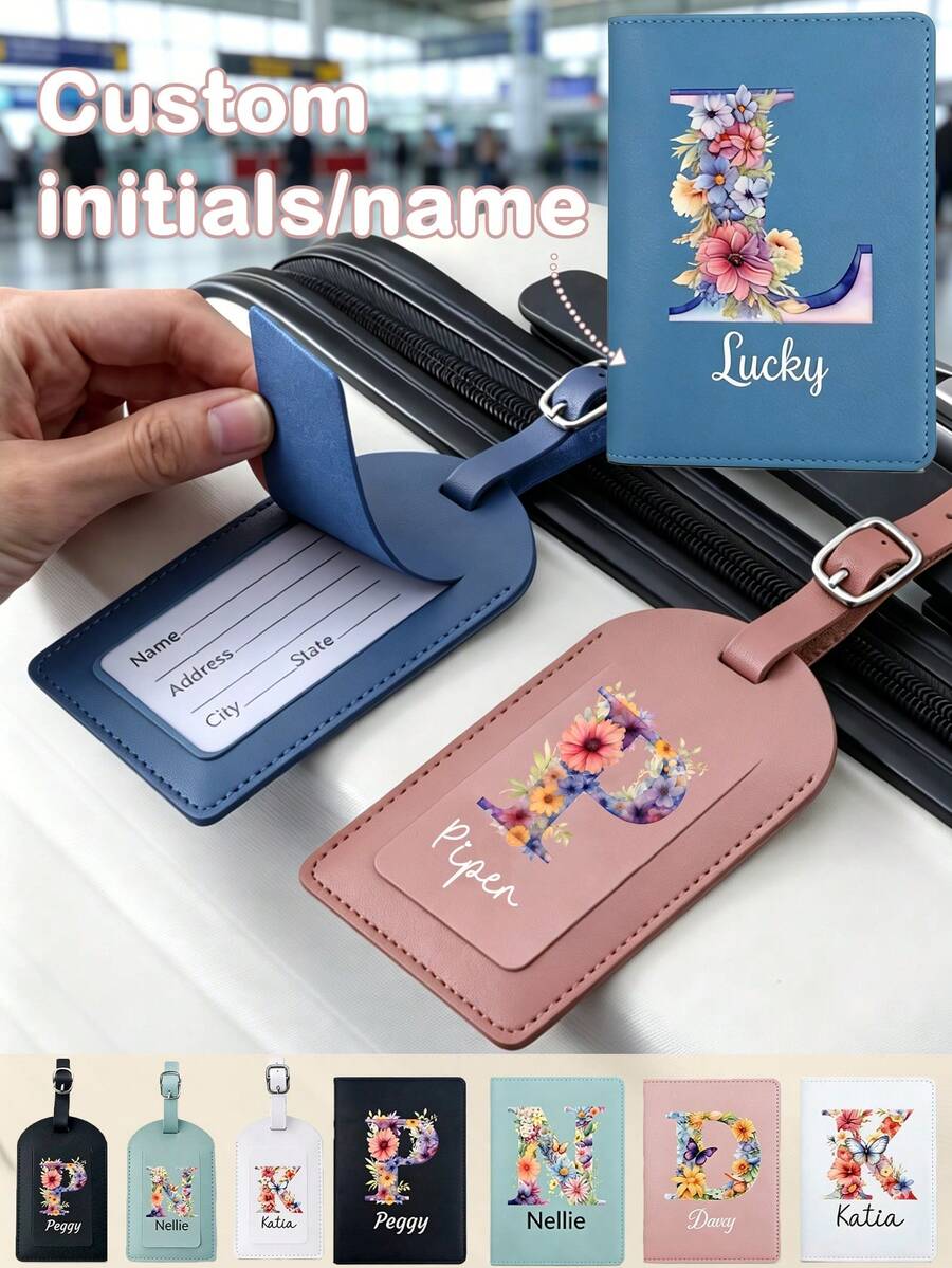 1 Thẻ hành lý/Giá đỡ hộ chiếu bằng da tùy chỉnh, Thẻ hành lý cá nhân hóa cho vali có tên, Thẻ vali, Thẻ hành lý/Giá đỡ hộ chiếu tùy chỉnh với chữ hoa, Độc đáo, Tùy chỉnh, Dành cho bạn bè, Phụ nữ, Người mới vào nghề & Nhân viên văn phòng, Trẻ em, Bạn bè, Gia đình, Bạn gái, Bạn trai, Người yêu, Dành cho Hoạt động ngoài trời/Dã ngoại/Du lịch/Leo núi/Sân vận động/Thể thao/Leo trèo, Dành cho Công việc/Đi lại/Văn phòng, Phụ kiện du lịch, Học sinh Trung học Phổ thông, Sinh viên Cao đẳng, Sinh viên Đại học, Sinh viên Năm nhất, Năm hai, Sinh viên năm ba, Vali hành lý du lịch - Nhiều màu - Xem 1