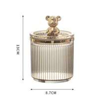 豪华棉签卸妆棉盒带盖，家居收纳整理盒，高端牙线盒 - 彩色 - 查看 5